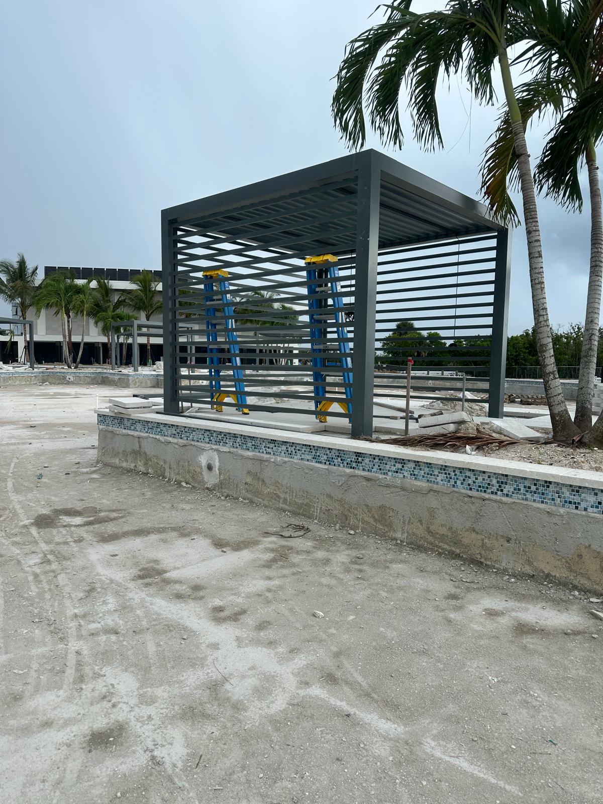 Poolside cabana structure at The Ritz-Carlton in Estero, Florida