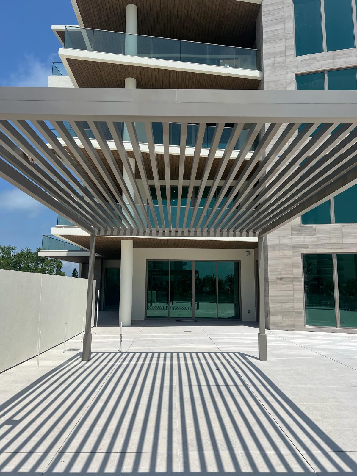 Architectural trellis detail at the St. Regis Resort in Longboat Key